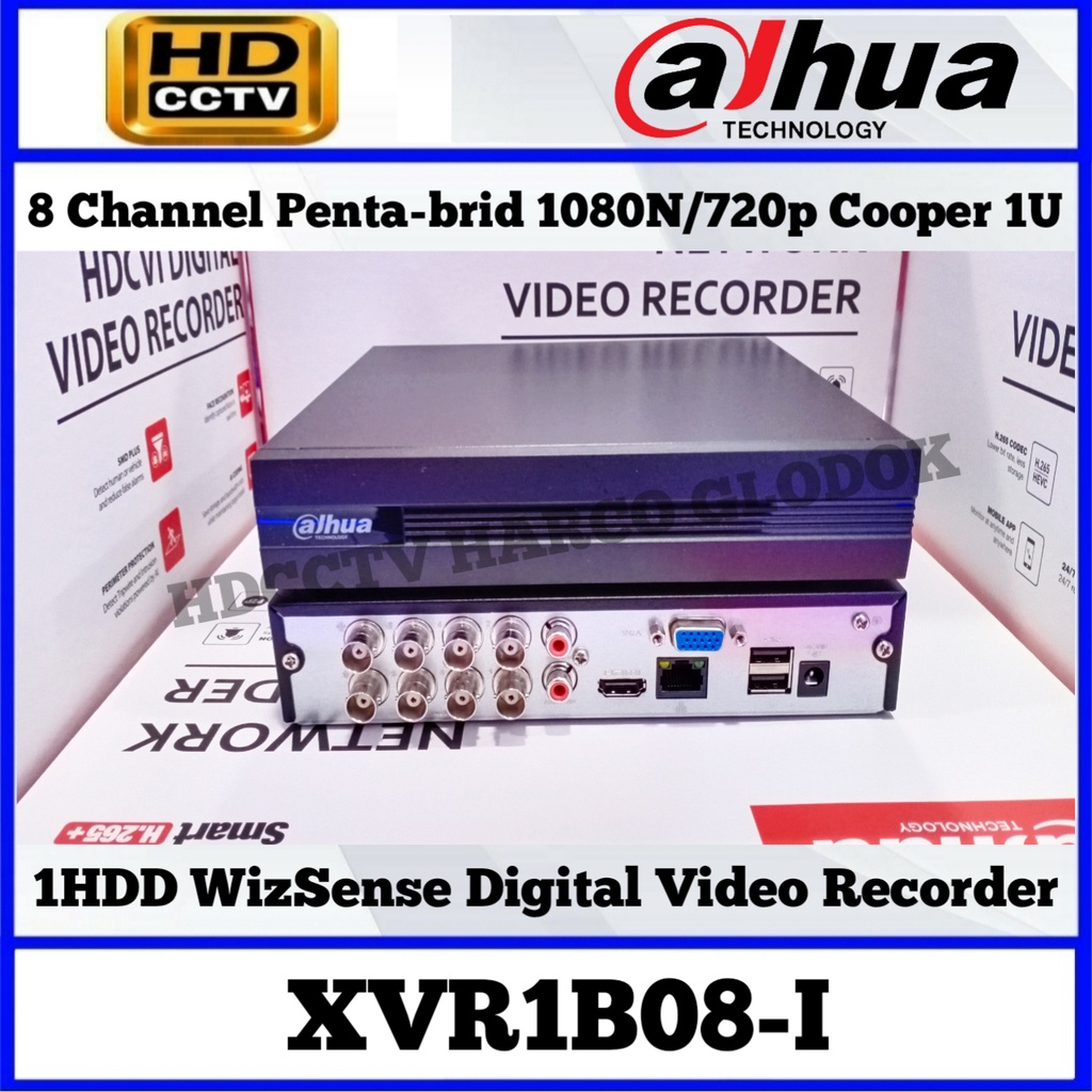 Dvr 8 Channel Dahua 2MP WizSense H.265+ Full Channel AI Coding