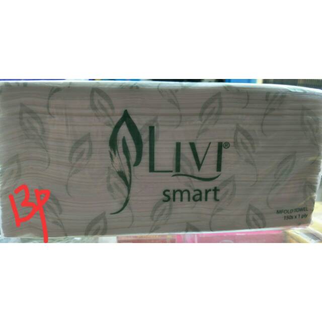 Tissue Minyak / LIVI EVO Smart Towel Multifold 150's /Tissue Murah /Tissue LIVI