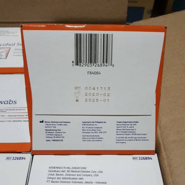 Alkohol Swab BD / BD Alkohol Swab / Tissue Alkohol