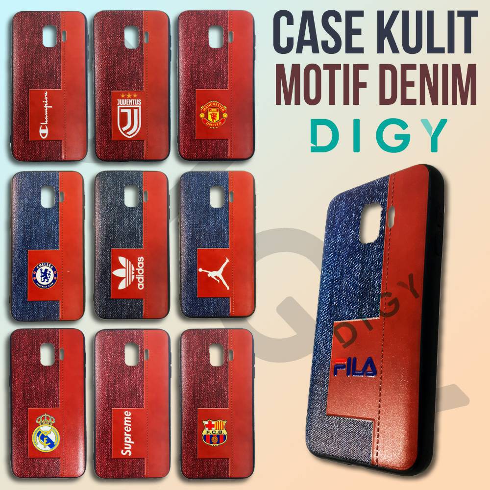 Case Kulit Denim SAMSUNG J6 PLUS  Note 6