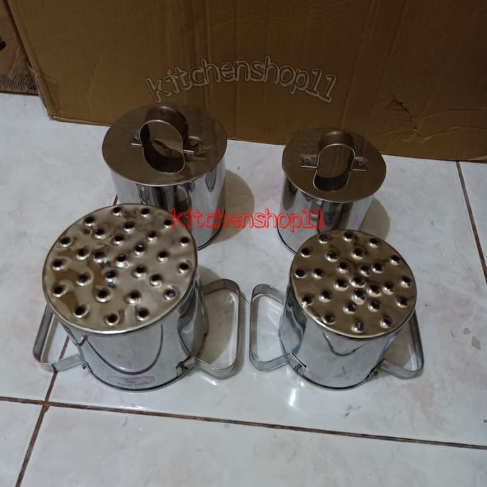 cetakan cendol dawet stainless stell sedang besar ukuran 10cm 12cm