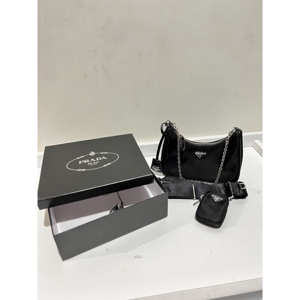 Preloved Prada Re-Edition 2005 Nylon Multi Pochette