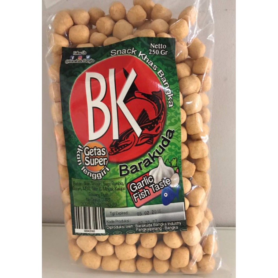 

Getas BK Rasa Garlic / Kerupuk Khas Bangka 250GR Dari Toko LCK