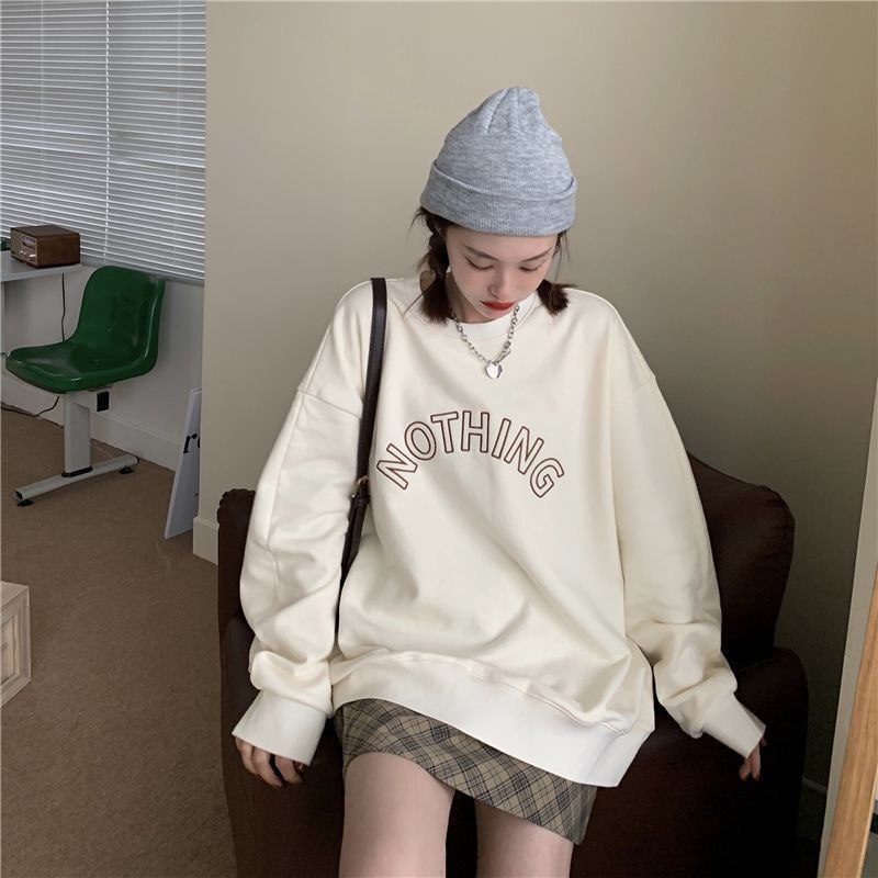 TERBARU Premium Nothing Sweater Wanita Oversize - Switer Oblong Kekinian-8
