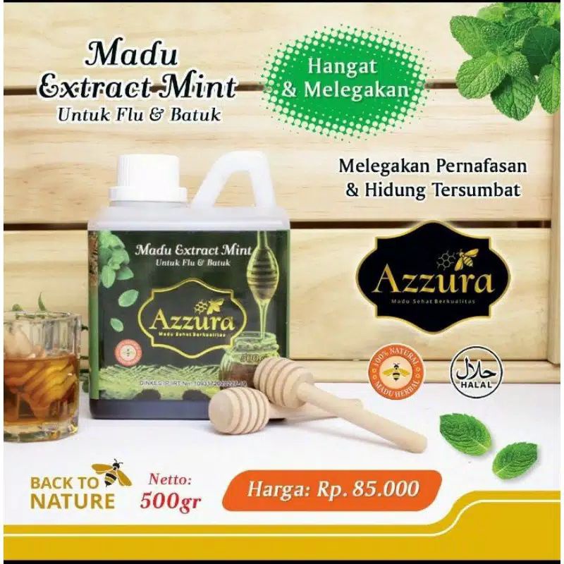 

madu extract mint untuk flue dan batuk 500 g