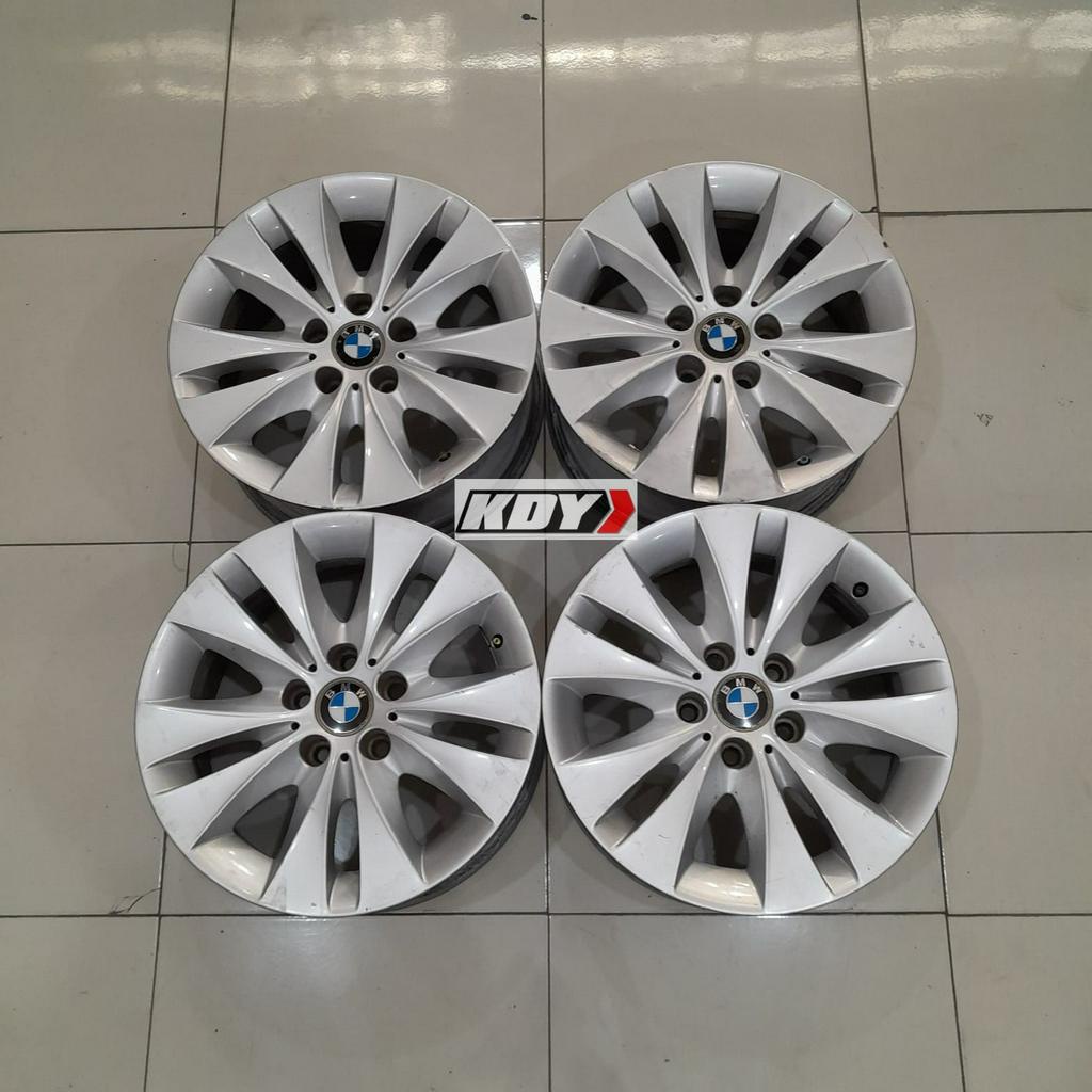 velg Racing Bekas Original Copotan Mobil BMW Ring 17 Baut5 PCD 120 Silver