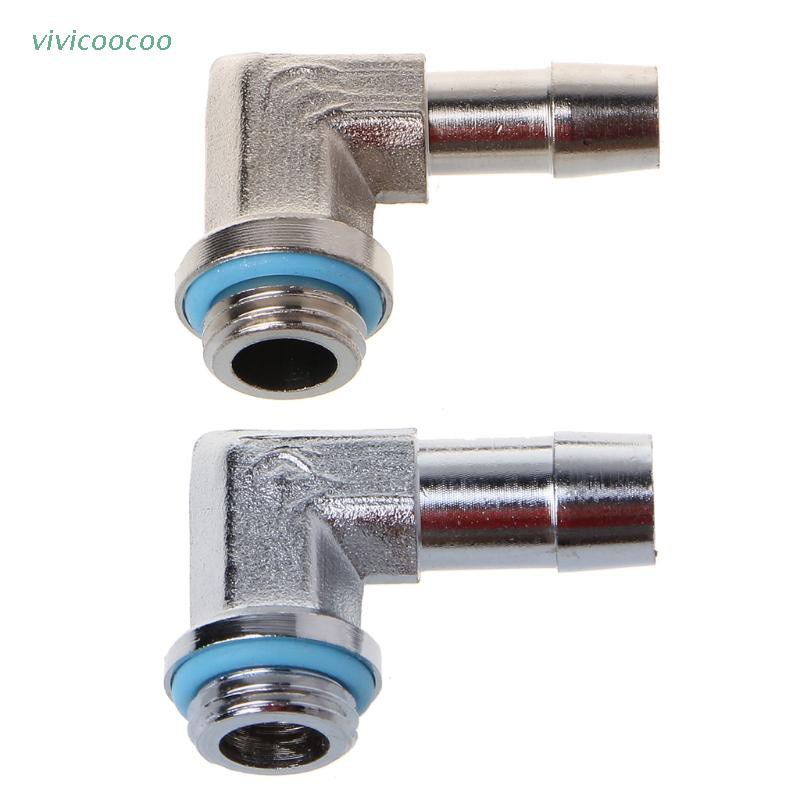 VIVI   PC Water Cooling System Part G1/4 Thread 90 Degree Elbow Pipe Connector