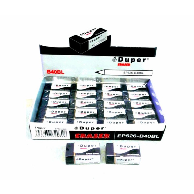 

Penghapus Pensil DUPER 40BL DAPAT 40 PCS