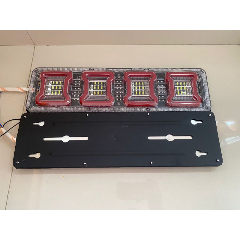 stop lamp truk 24 volt model 4 KOTAK MERAH