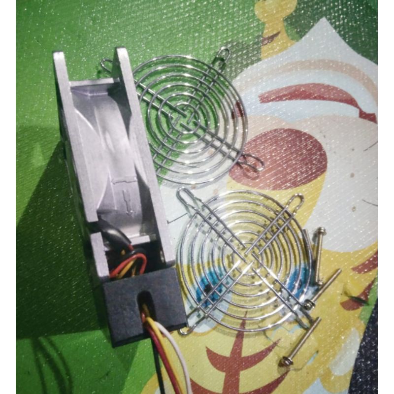 kipas fan Sanyo denki DC 48v 8cm 09a plus tutup mengaman  in japan