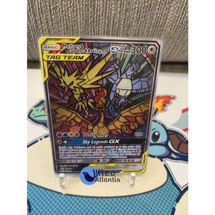 Pokemon TCG English Moltres & Zapdos & Articuno GX SM210 Promo