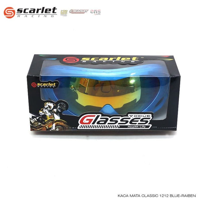 KACAMATA GOGGLE CROSS TRAIL / KLASIK 1212 RAIBEN SCARLET RACING