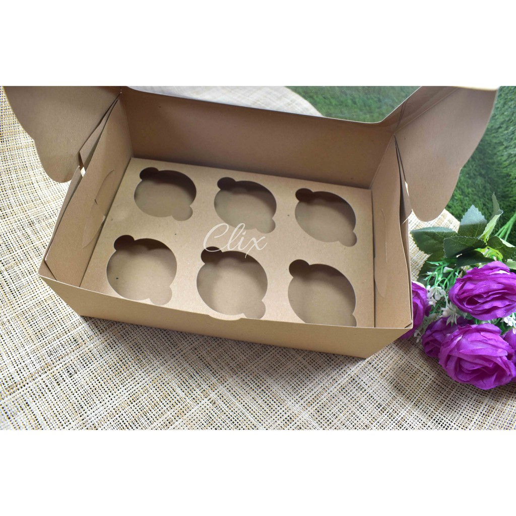 

Box Cupcake Lubang 6 Kraft (1pak isi 5 pcs)