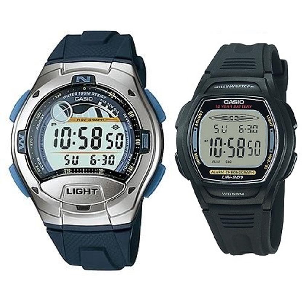 Jam Tangan Casio Original Couple Pria Wanita W 753 2A LW 201 1A Harga Sepasang