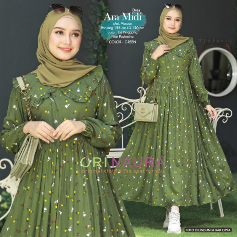 Ara midi dres ORI NAURA