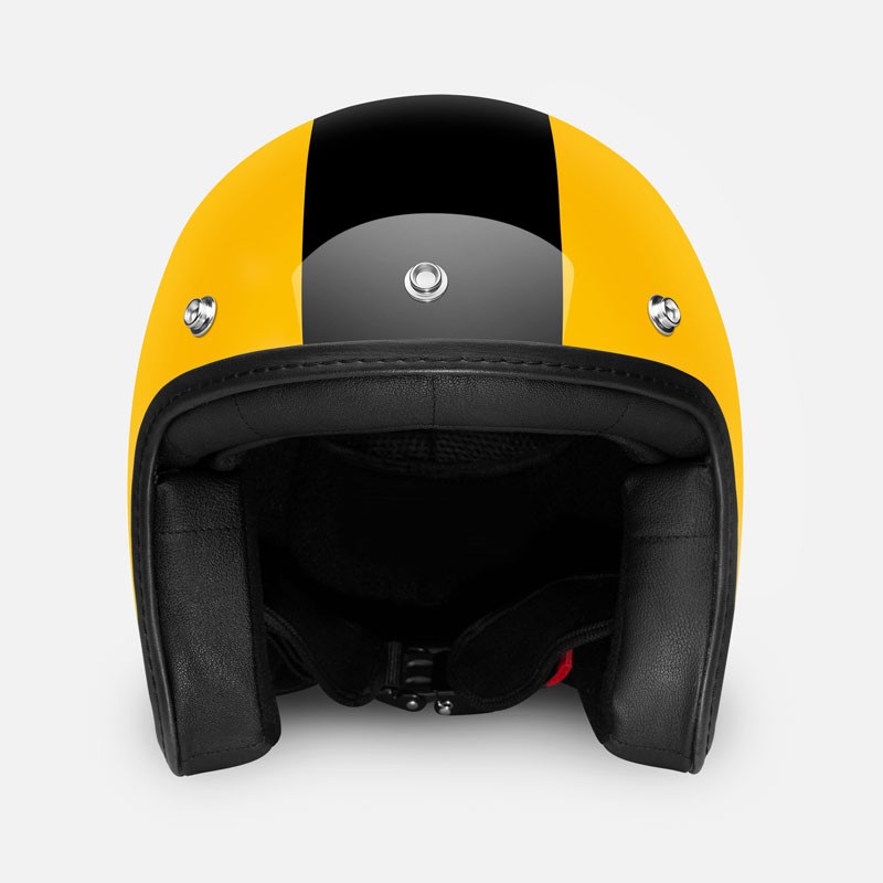 HELM RETRO ZULU VIPER YELLOW ( Half Face / Klasik / Vintage / Simpson )