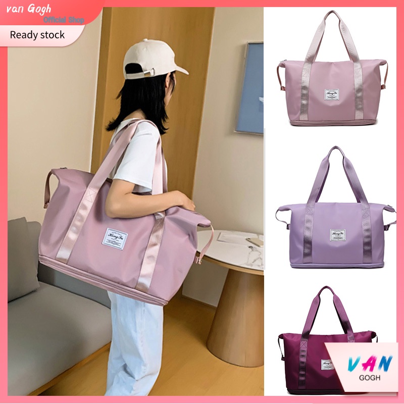 Van Gogh Fashion tas travel portabel jarak pendek tas travel tas penyimpanan berkapasitas besar tas yoga gym