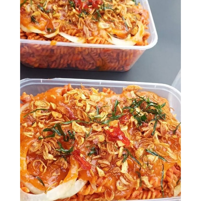 

Makaroni kriwil kerang 450 GRAM EXTRA SAOS TIRAM