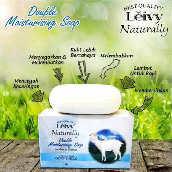 Leivy Naturally Double Moist Soap Goats Milk 85gr