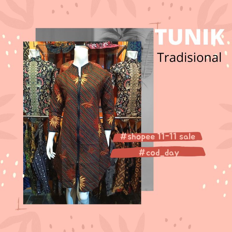 Promo Tunik Traditional Butik / Atasan Batik Wanita / Tunik Batik Best Quality LblR3OtgDgoj0