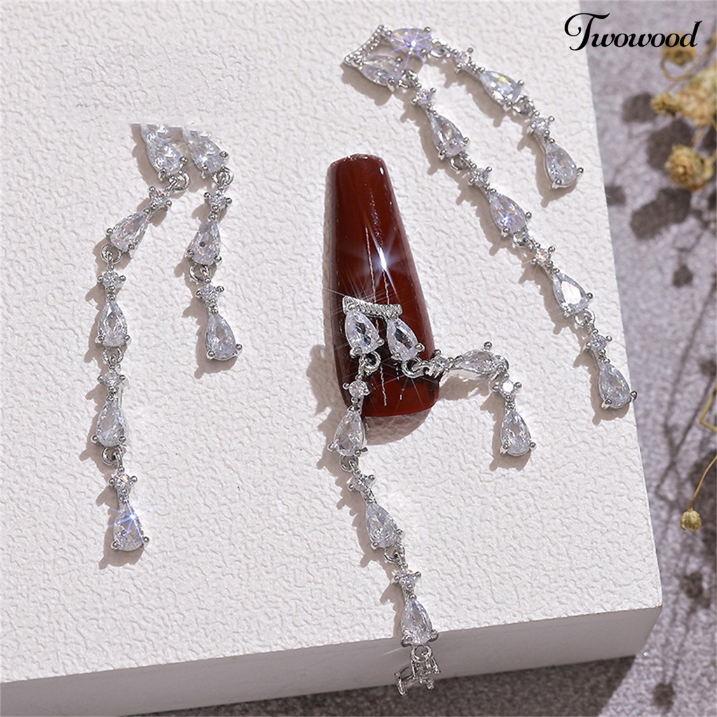 Ornamen Rantai 3D Serbaguna Tahan Korosi Untuk Dekorasi Nail Art Wanita Charms