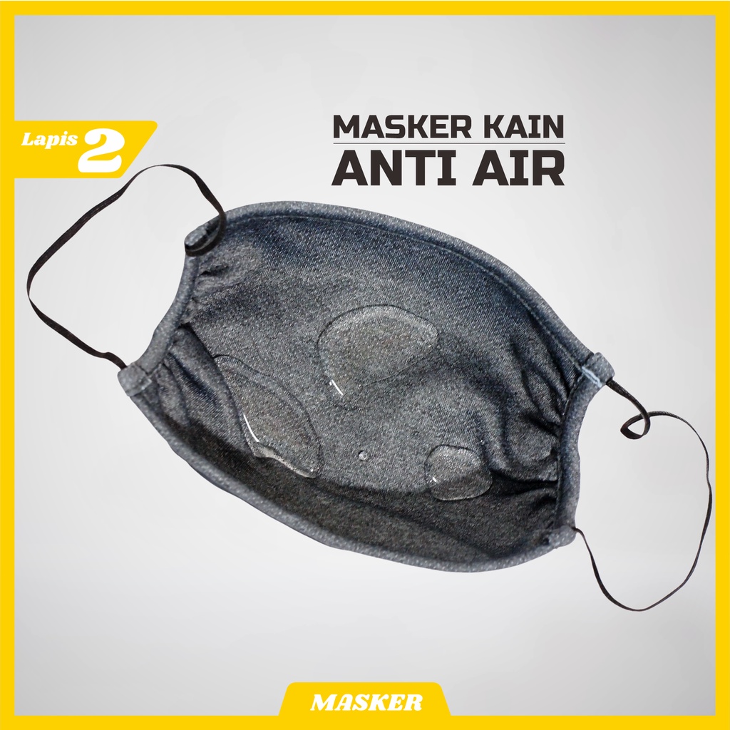 MASKER KAIN- 2 PLY - 1 Pcs - Allbeknow