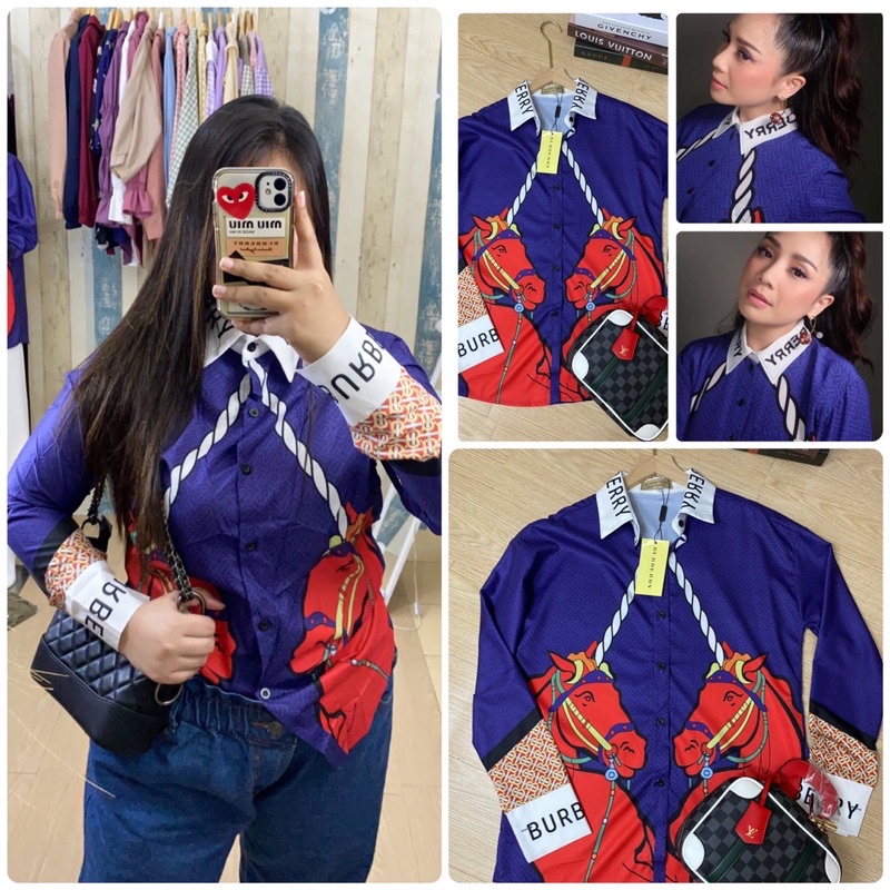 Kemeja Burberry Nagita Slavina / Burberry Shirt Nagita