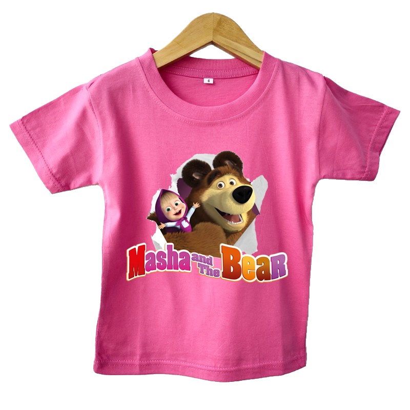 Baju Kaos anak Masha and the Bear 2.0