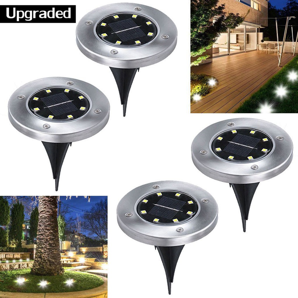 [Bayar Di Tempat][HOT DEALS] Lampu Taman 8 LED Tenaga Surya untuk Outdoor // POPULER/FASHION/Premium