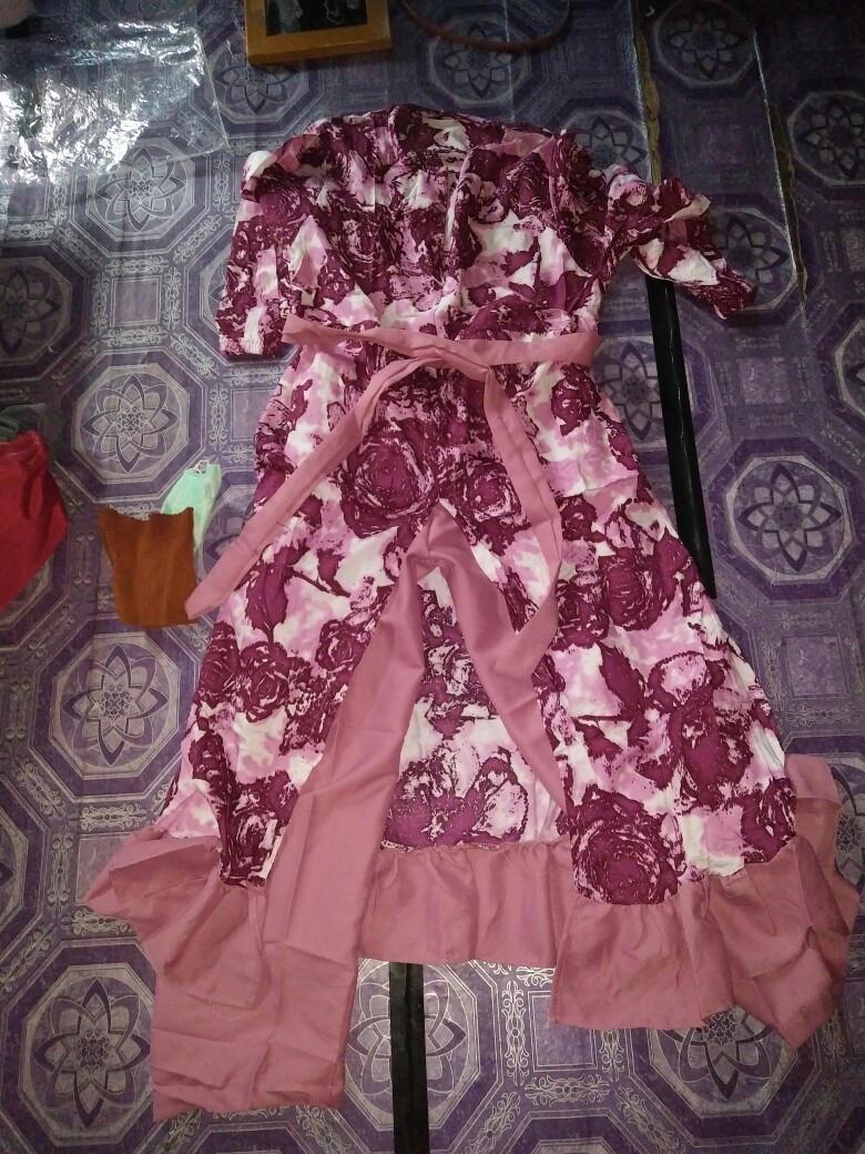 Longset Rayon Jumbo Bunga//tunik//setelan Celana/oneset Terbaru/oneset Premium