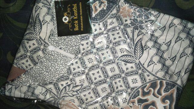 Tey-17 Batik Wanita Asj Sa Hrb026 Kenongo Kemeja Tosca Pendek