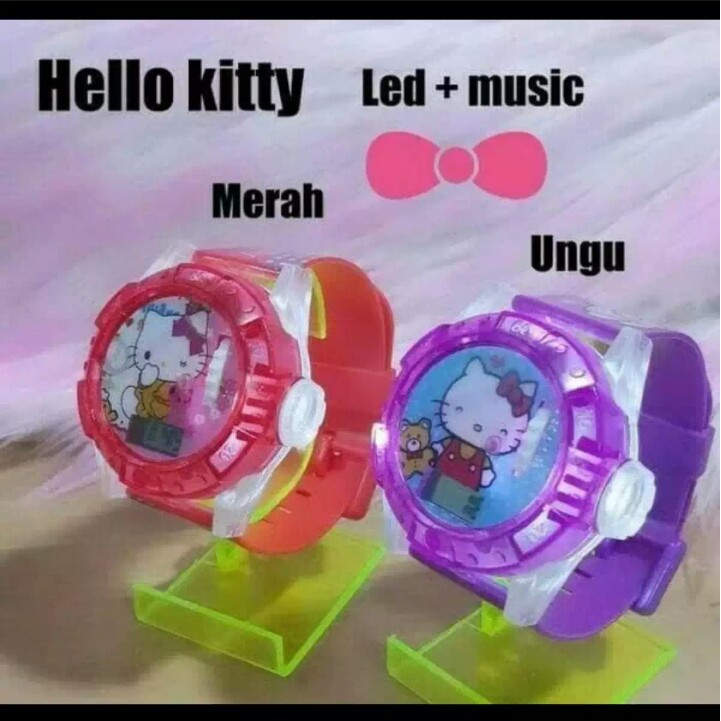 Jam Tangan Anak Jam Anak Lampu Dan Musik Karakter Hello Kitty Murah