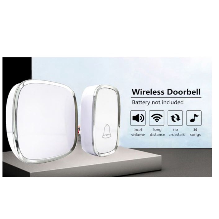 Kopepod Bel Pintu Wireless Door Bell / Waterproof IP44 Bel Rumah Wireless