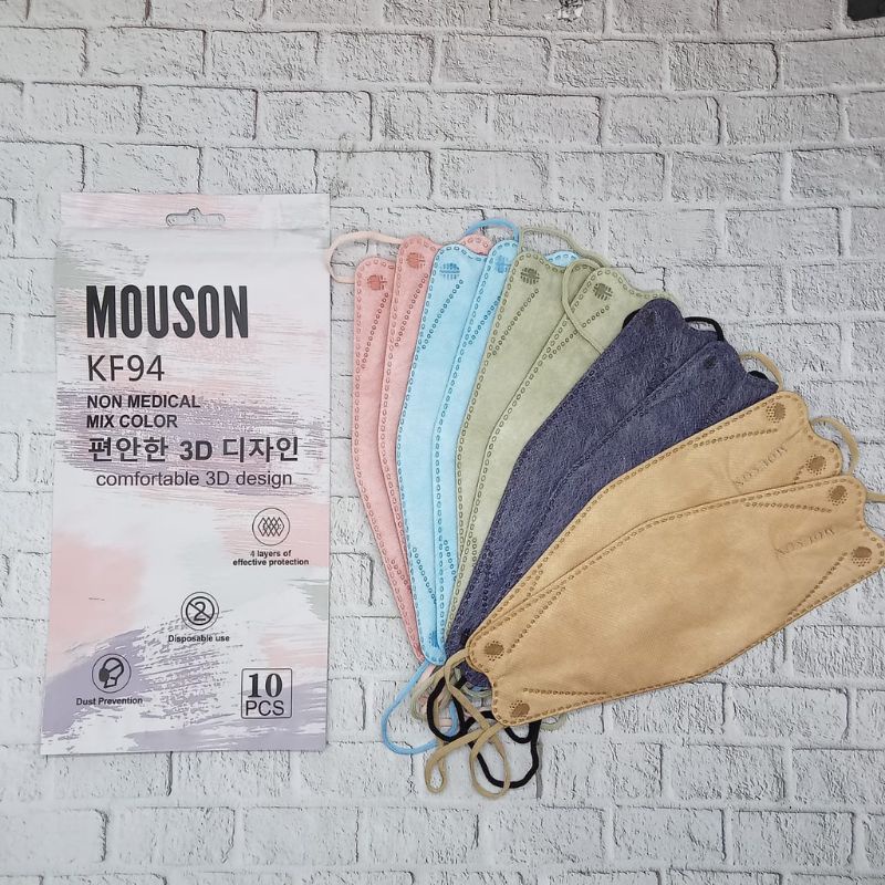 MASKER KF94 MOUSON MIX 3D MASKER KOREA MODEL EVO
