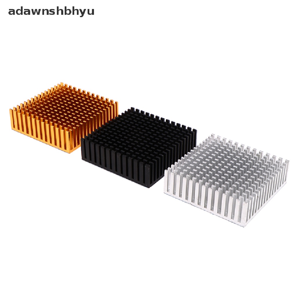 (Adawnshbhyu) Panel Heatsink Power Ic Chip Pendingin Cpu 50x50 X 15mm Bahan Aluminum