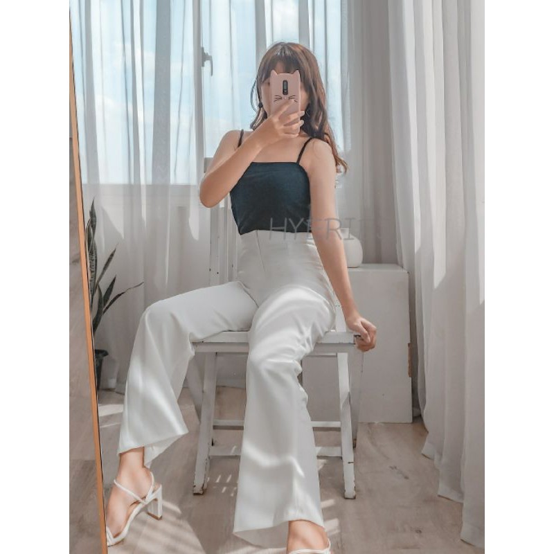 HYERIES SARAH Celana Bawahan Wanita Kulot panjang / Highwaist Kulot Scuba / Culotte Highwaist