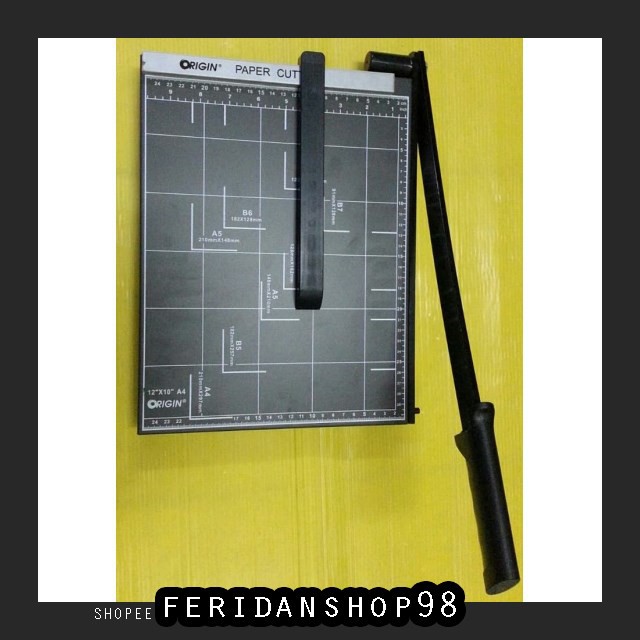 

FS85 CUTTER ORIGIN PAPER CUTTER ATK A4R DARK GREY - ALAT POTONG KERTAS UKURAN A4 BY FERIDANSHOP98