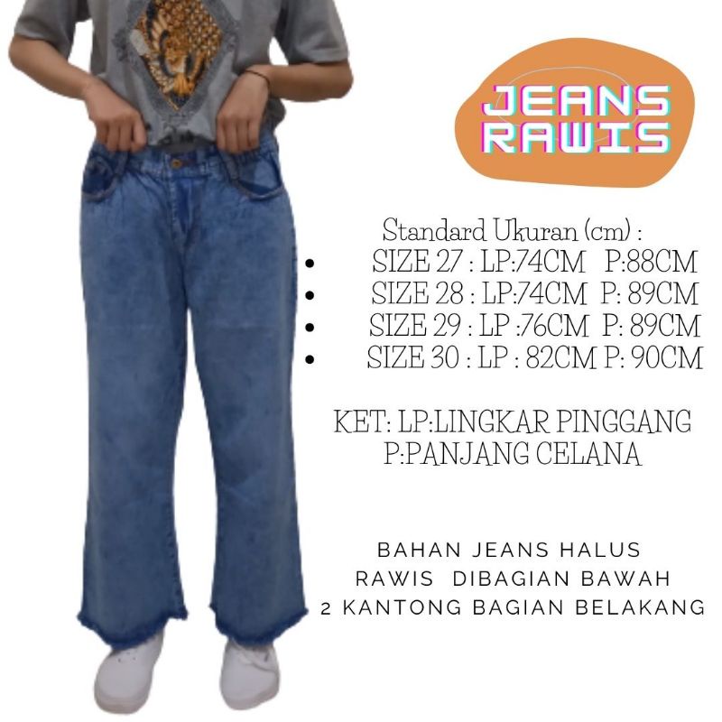 Celana Kulot Anak Remaja / Anak Tanggung Celana Kulot Jeans Boyfriend