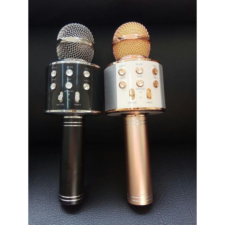 Mic Karaoke Mikrofon Wireless Bluetooth WSTER WS 858 WS-858 Mic Smule