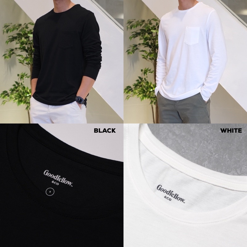 Kaos GF Regular Fit Crewneck Long Sleeve Tee GF-LST-01