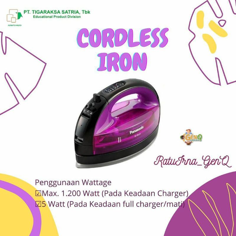 Cordless Steam Iron Panasonic