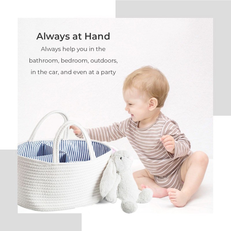 Kinderkeen Rope Caddy Bag Solid Tas Travelling Bayi Serbaguna - Tersedia Pilihan Warna