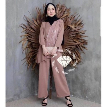 Baju Gamis Muslim Terbaru 2021 Model Baju Pesta Wanita kekinian Bahan Katun Kekinian ABG remaja