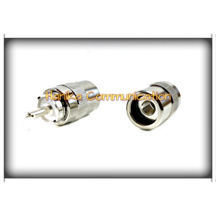 5401Tfjd Konektor Pl Male Ke Kabel Rg-58 Cable Rg58 Connector Putih White Anten I7851E01