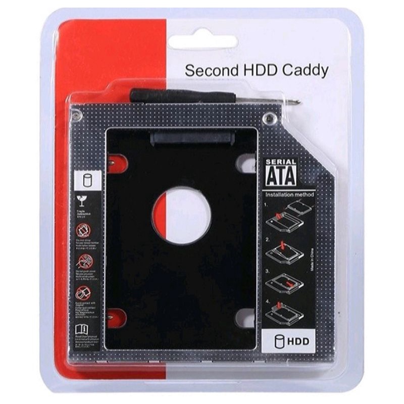 SSD HDD Caddy Slim 12.7 mm SATA DVD Slot Hardisk