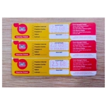 INDOSAT 2,5GB 5HARI (VOUCER)ue9ycbxu39