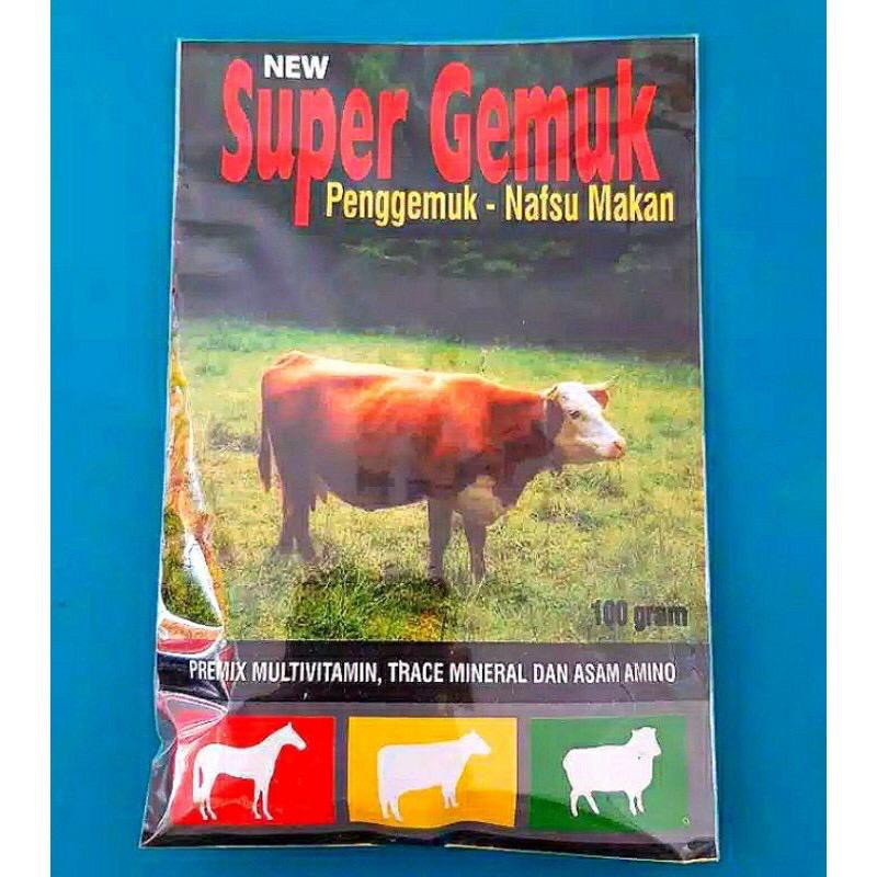 

SUPER GEMUK 100gr penggemuk sapi kambing kuda