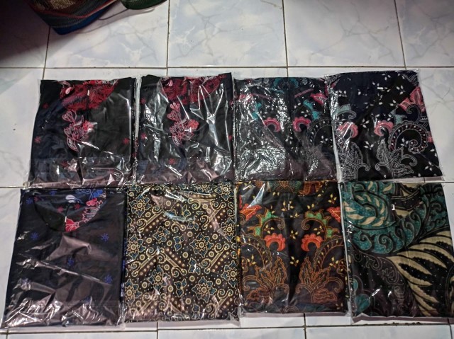 (bayar Dirumah)tunik Batik  Shibori Jumputan Terbariu Size S_3l  /hrb026 Yelbor Kupu Abu Merak Abu