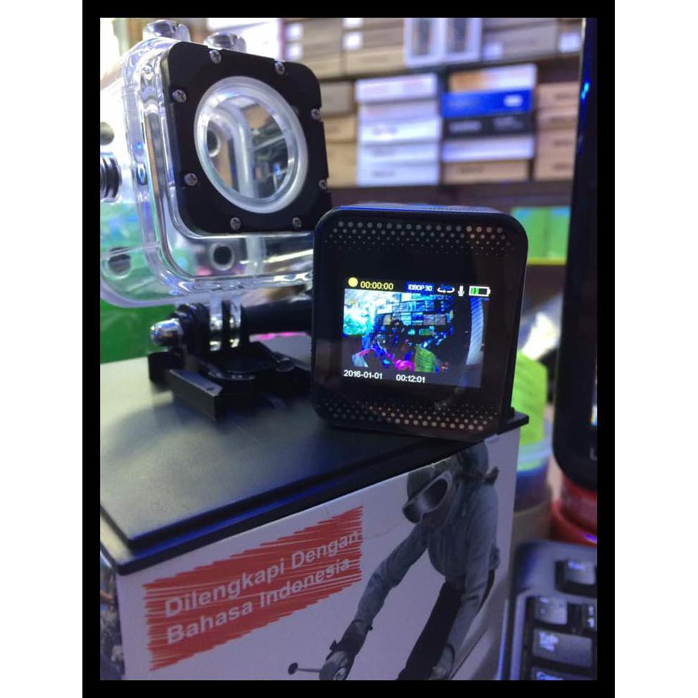 Berkualitas Action Cam/Sport Cam/Dash Cam Sk-M10 Wifi Lensa Novatech 12Mp Full Hd - Hitam Promobulan