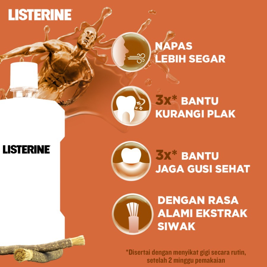 Listerine | Siwak | Mouthwash | Obat Kumur 250ml